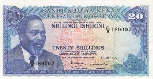 20 Shilingi 1977 p.13d